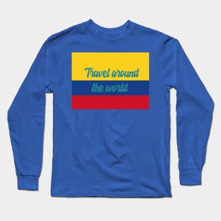 Travel Around the World - Colombia Long Sleeve T-Shirt